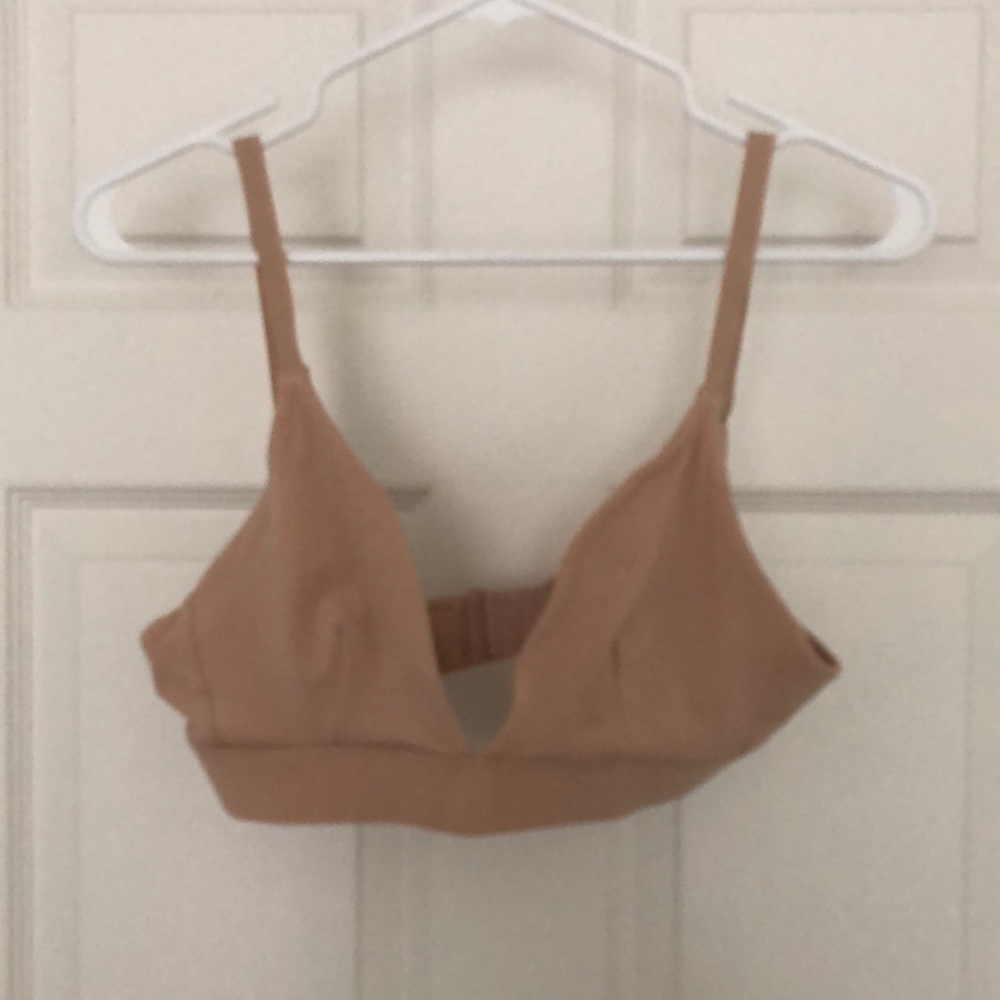 Organic Basics Nude Triangle Bra NWOT, size medium